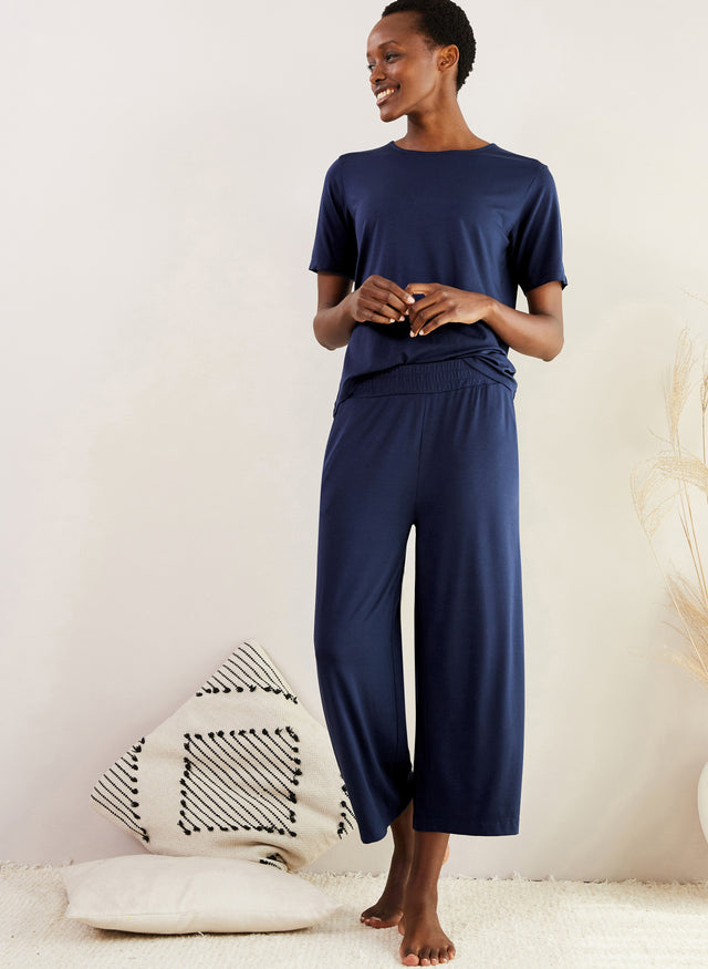 Peace Lyocell Cropped Trousers